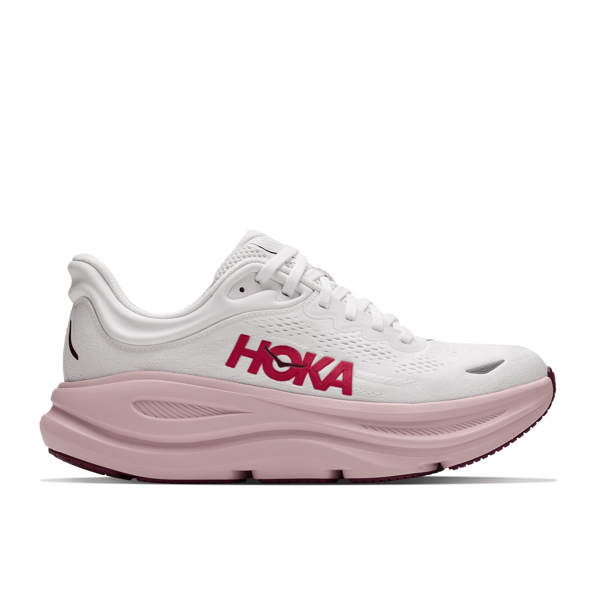 Women’s Bondi 9 HOKA - WHITE | PINK OPAL / 6
