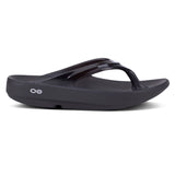 Women’s Oolala Thong Sandal OOFOS - BLACK / 5