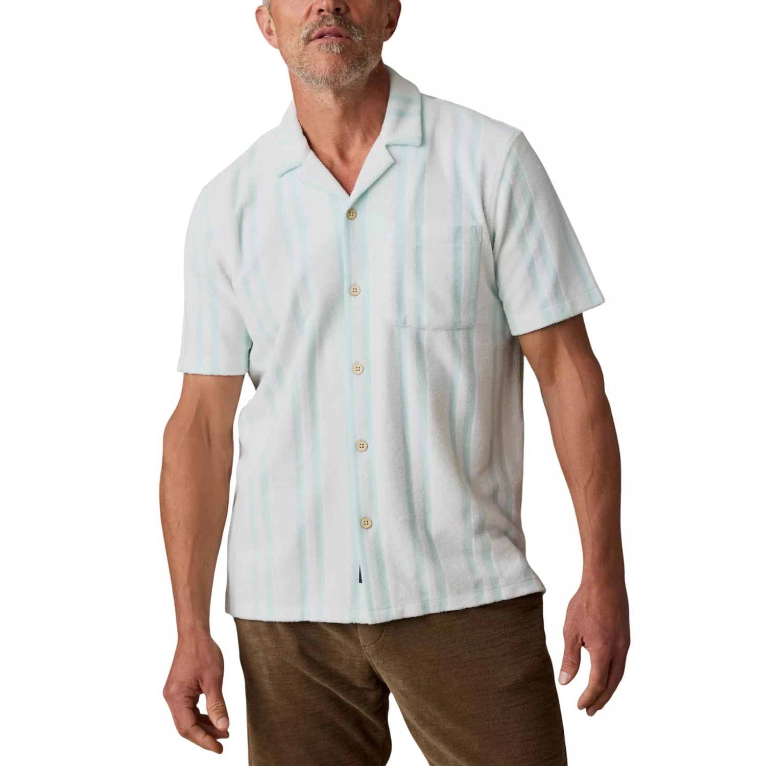 Men’s Short Sleeve Cabana Towel Terry Shirt Faherty - TSZ