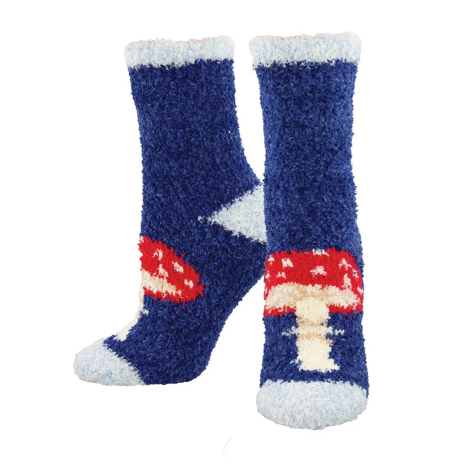 Mighty Mushroom Crew Socks Socksmith - NAVY / 9-11