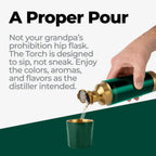 Torch Flask 9OZ High Camp Flasks - GUNMETAL