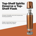 Torch Flask 9OZ High Camp Flasks - GUNMETAL