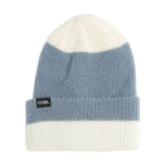 The Pearl Fuzzy Knit Beanie Coal Headwear - SHALE BLUE