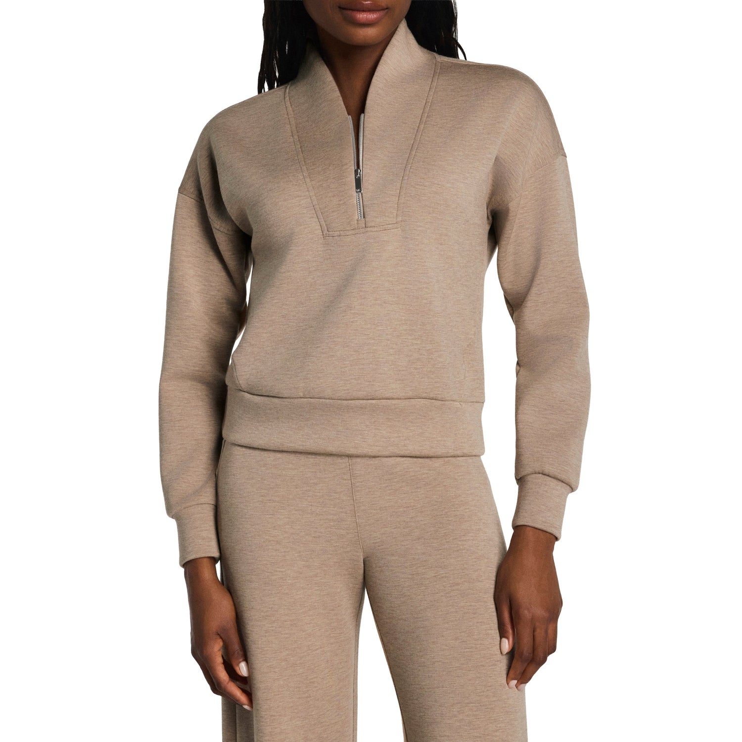Women’s AirEssentials Shawl Collar Half Zip SPANX - DUNE