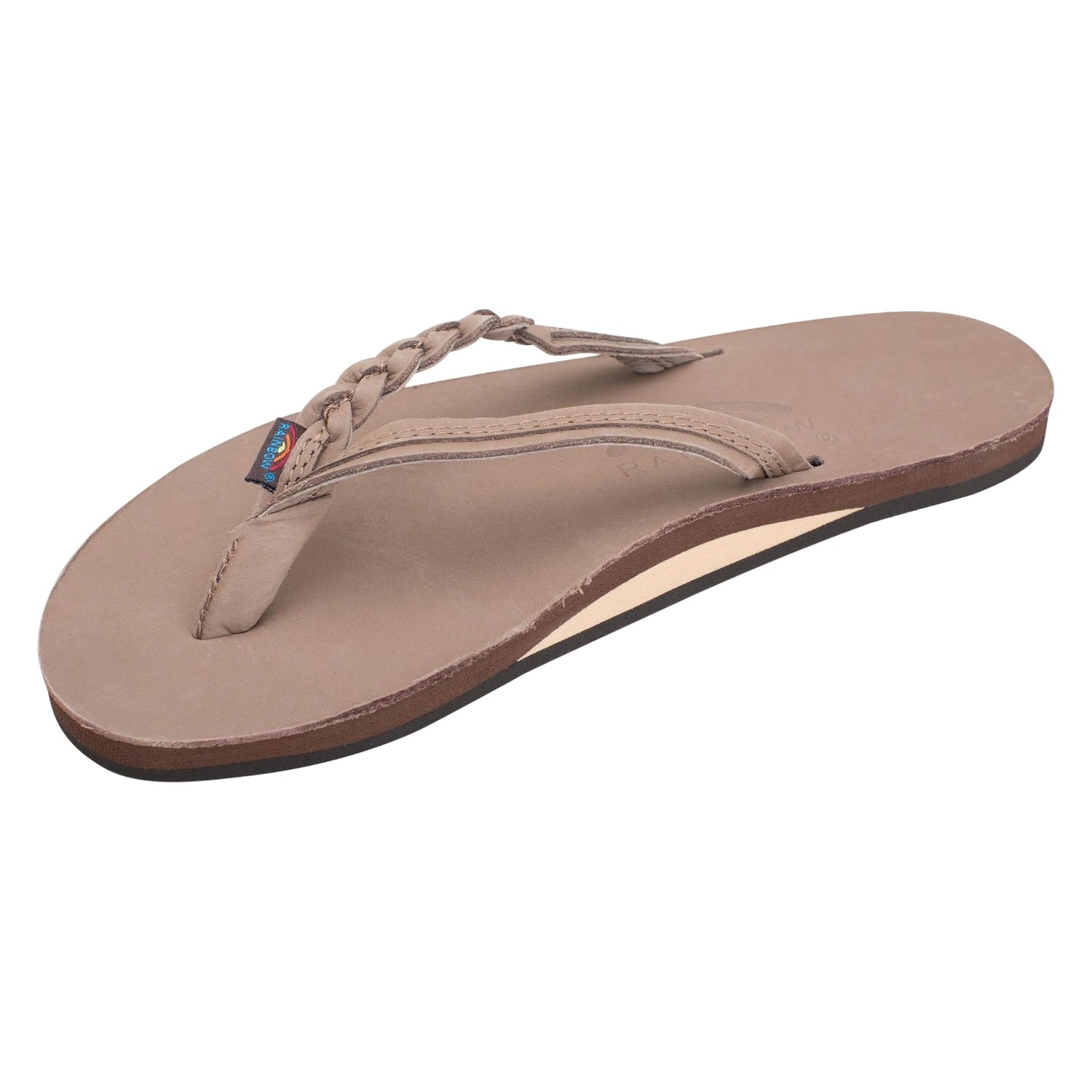 Women’s Flirty Braidy Sandal Rainbow - DKBR DARK BROWN / S
