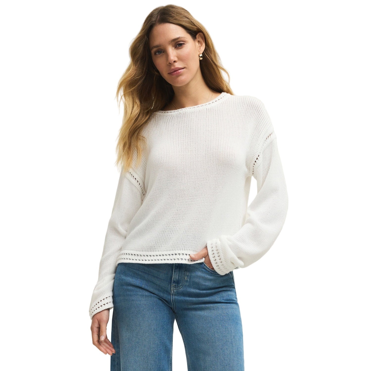 Women’s Bellami Sweater Z Supply - WHT WHITE / XS