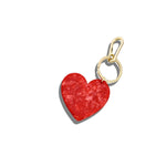 Heart Bag Charm + Keychain Solar Eclipse - RED