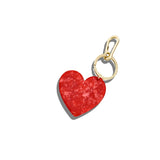 Heart Bag Charm + Keychain Solar Eclipse - RED