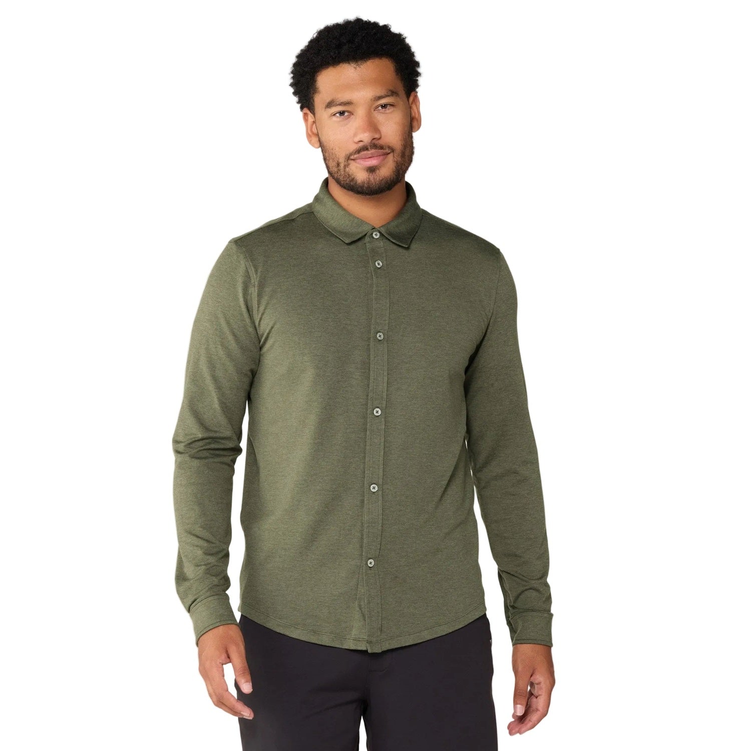 Men's Long-Sleeve Ponto Button Down Shirt
