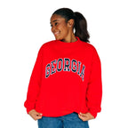 Women’s The Madi Classic Mockneck Georgia Applique SCARLET