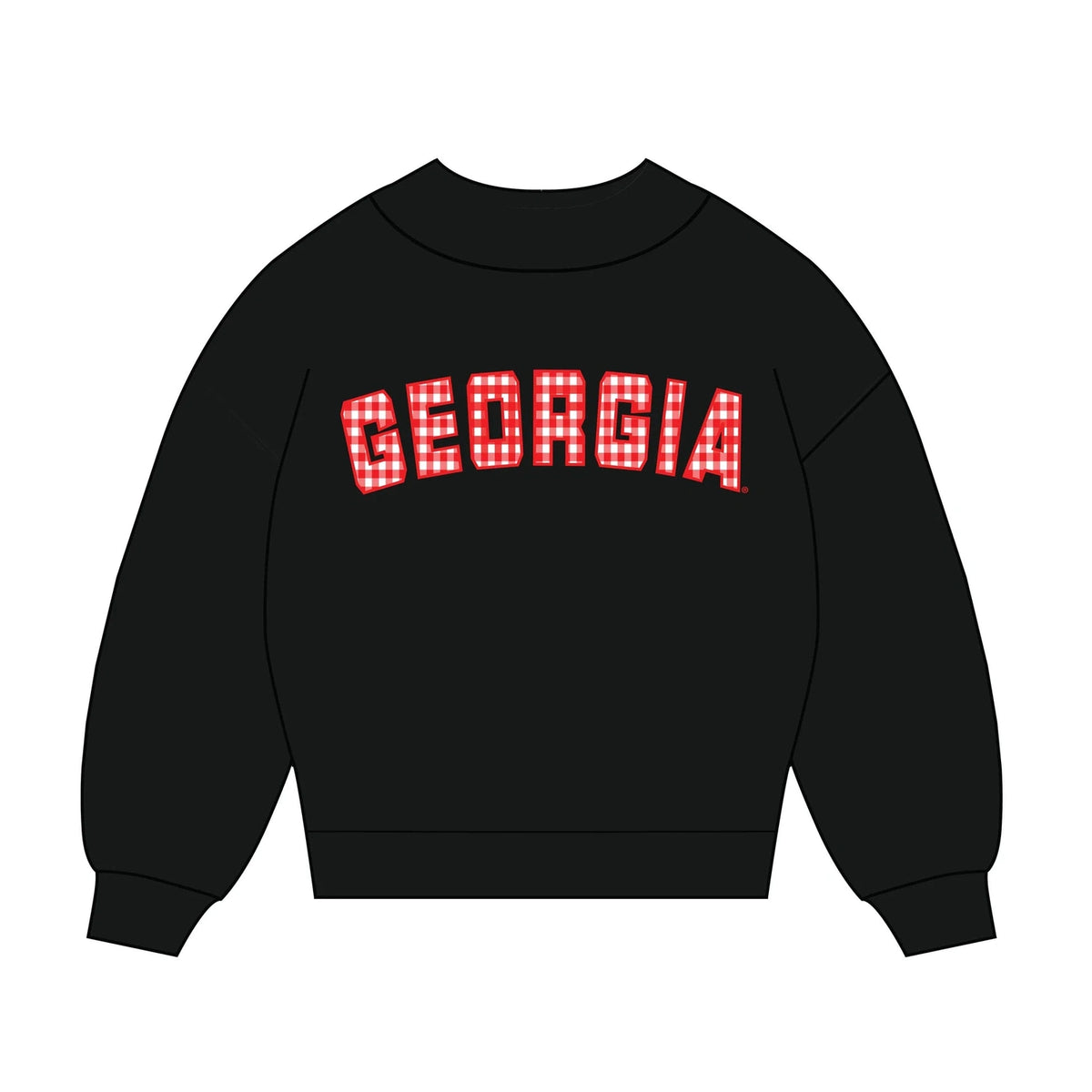 Women’s The Mallory Mockneck Georgia Gingham SCARLET & GOLD