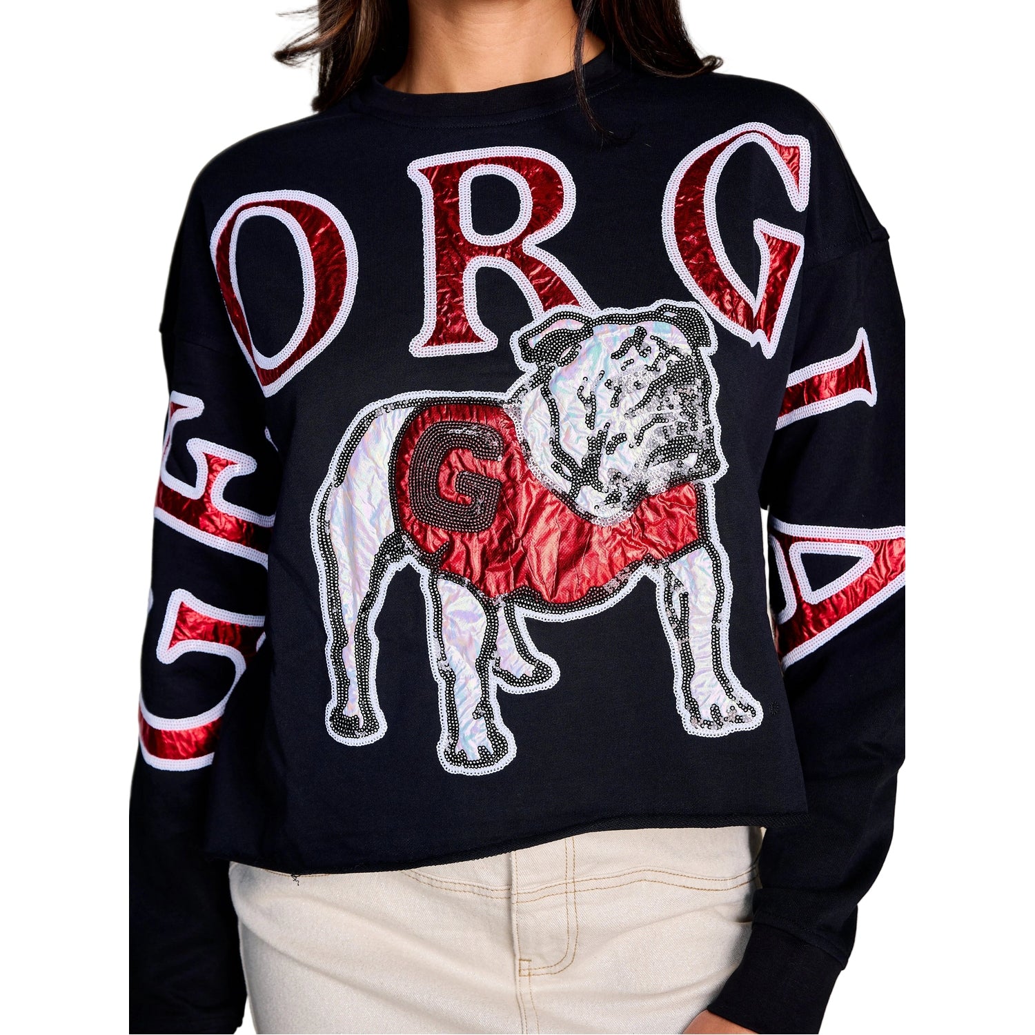 Women’s The Stadium Sequin Crewneck Stewart Simmons