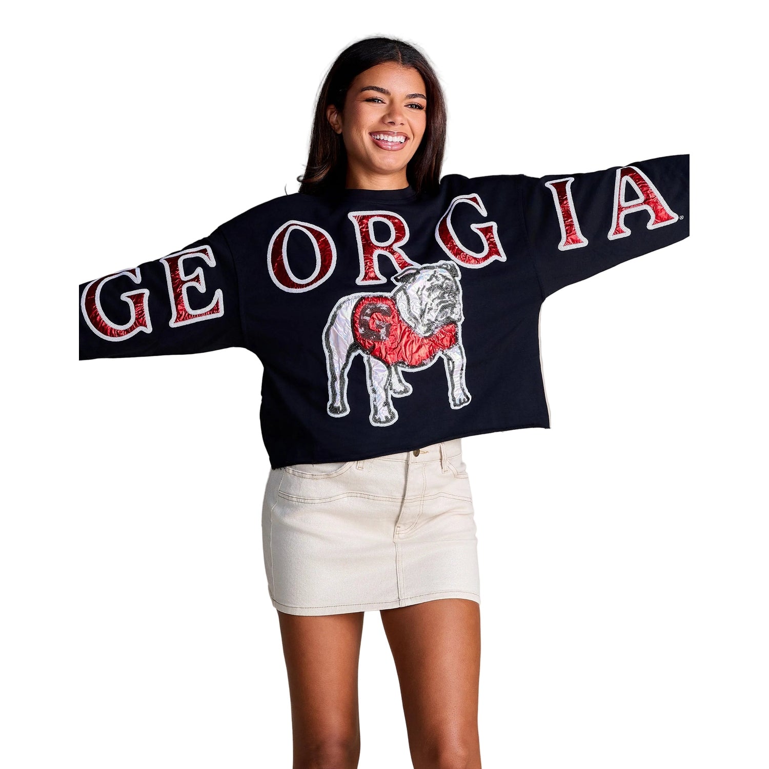 Women’s The Stadium Sequin Crewneck Stewart Simmons