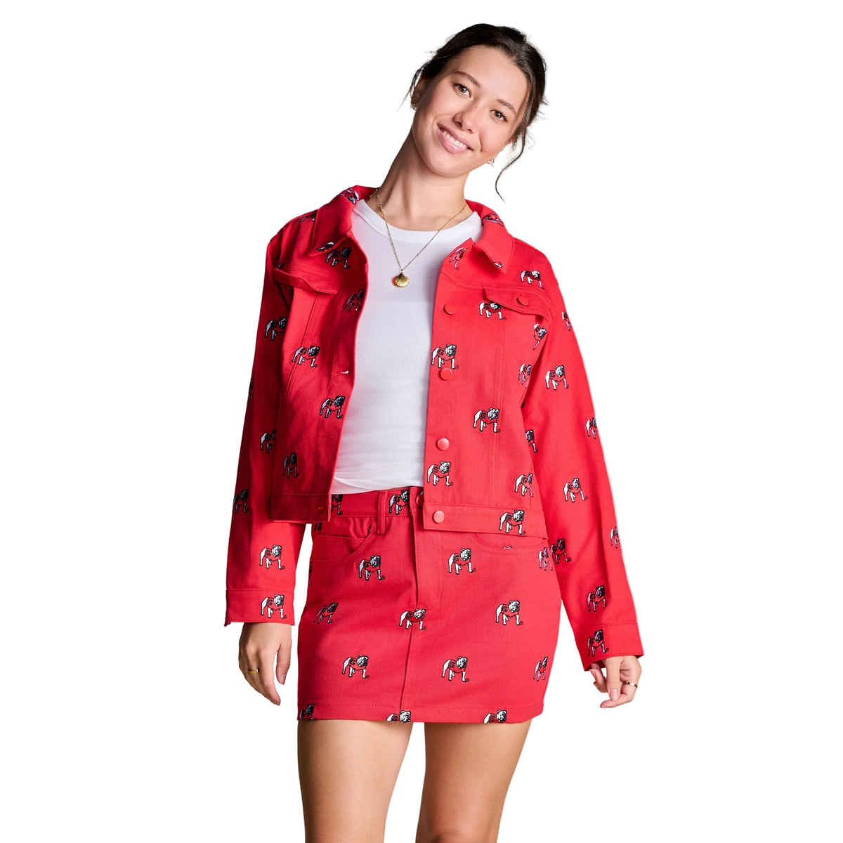 Women’s The Tailgate Twill Mini Skirt Stewart Simmons