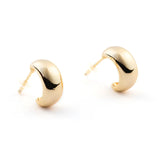 Women’s Vintage Hoop Post Earrings | Gold Bronwen Jewelry
