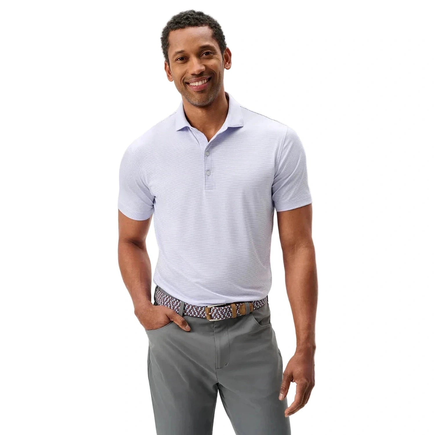 Men’s Lyndonn Striped Polo johnnie-O - VIOLA / S