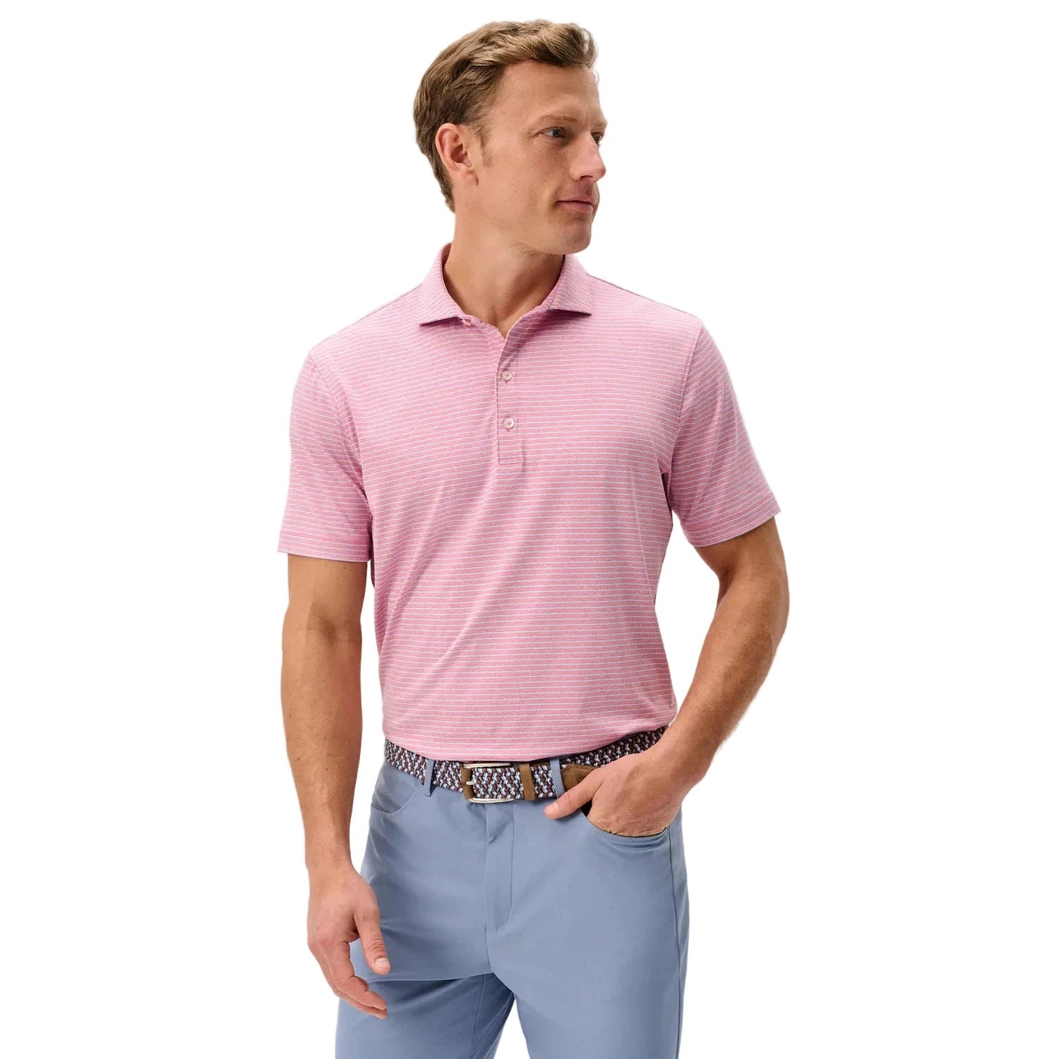 Men’s Michael Performance Polo johnnie-O - PALM BEACH / S