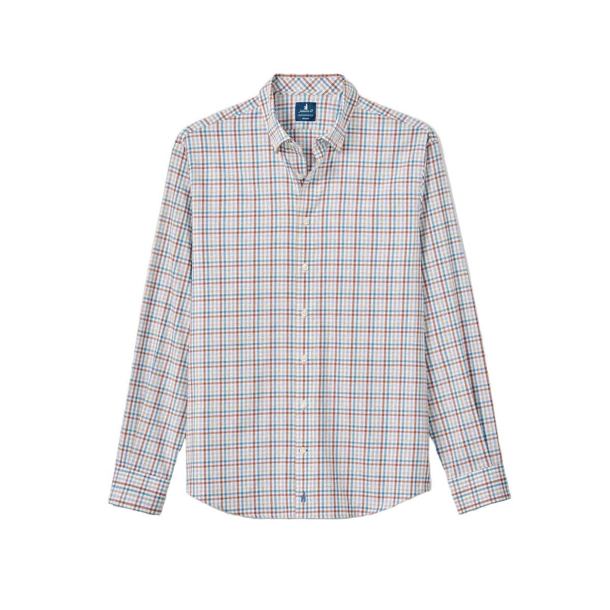 Men's Everyday Performance Button Down Shirt Redwood Check