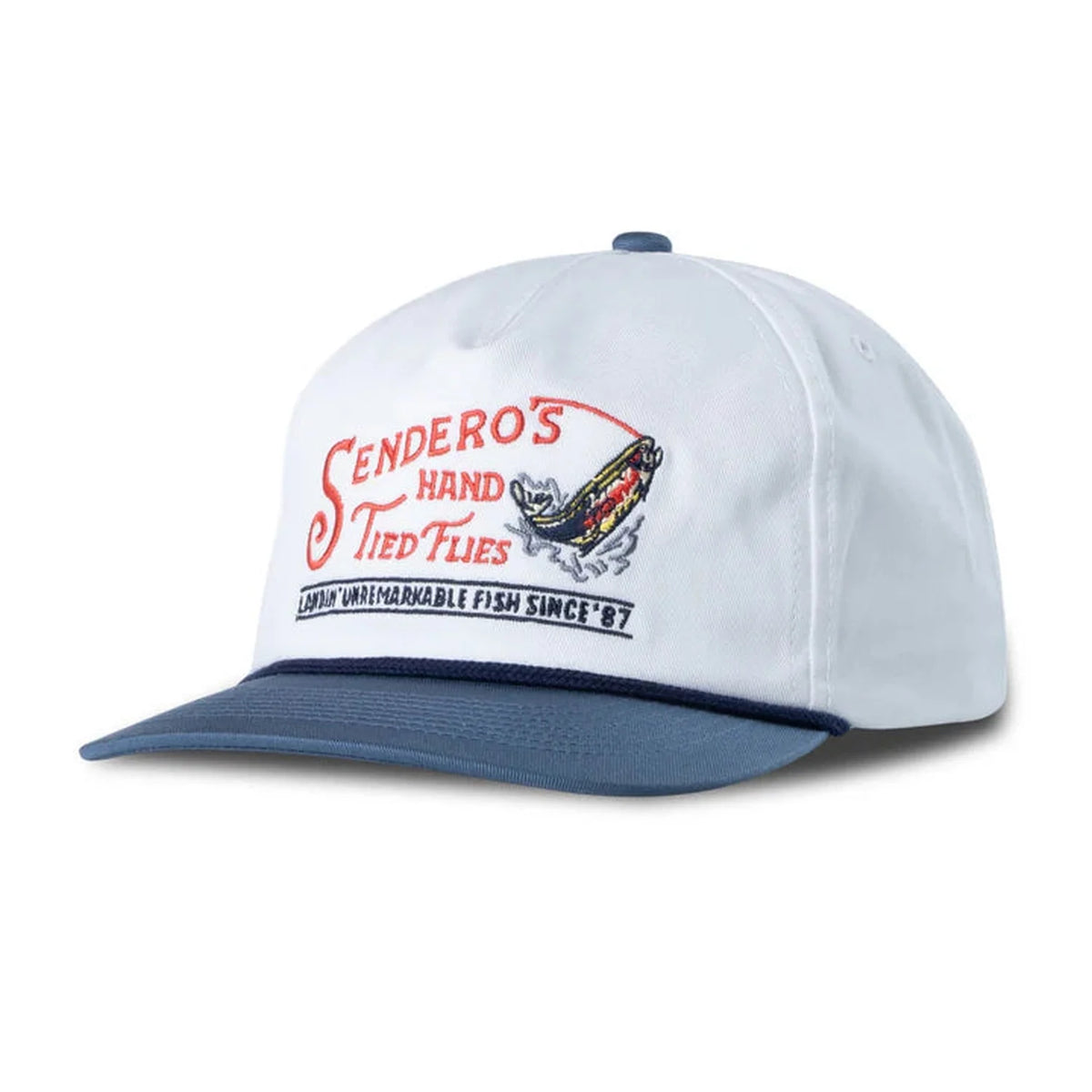 Hand Tied Flies Hat Sendero Provisions Co. - WHITE/NAVY / OS
