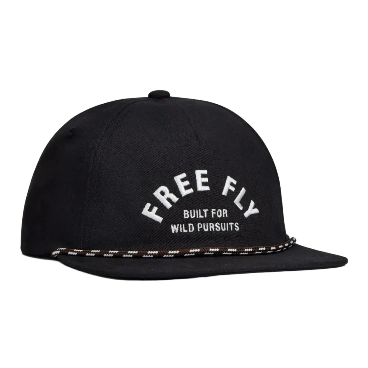 Gear & Goods Flat Brim Hat Free Fly Apparel - BLACK / OS