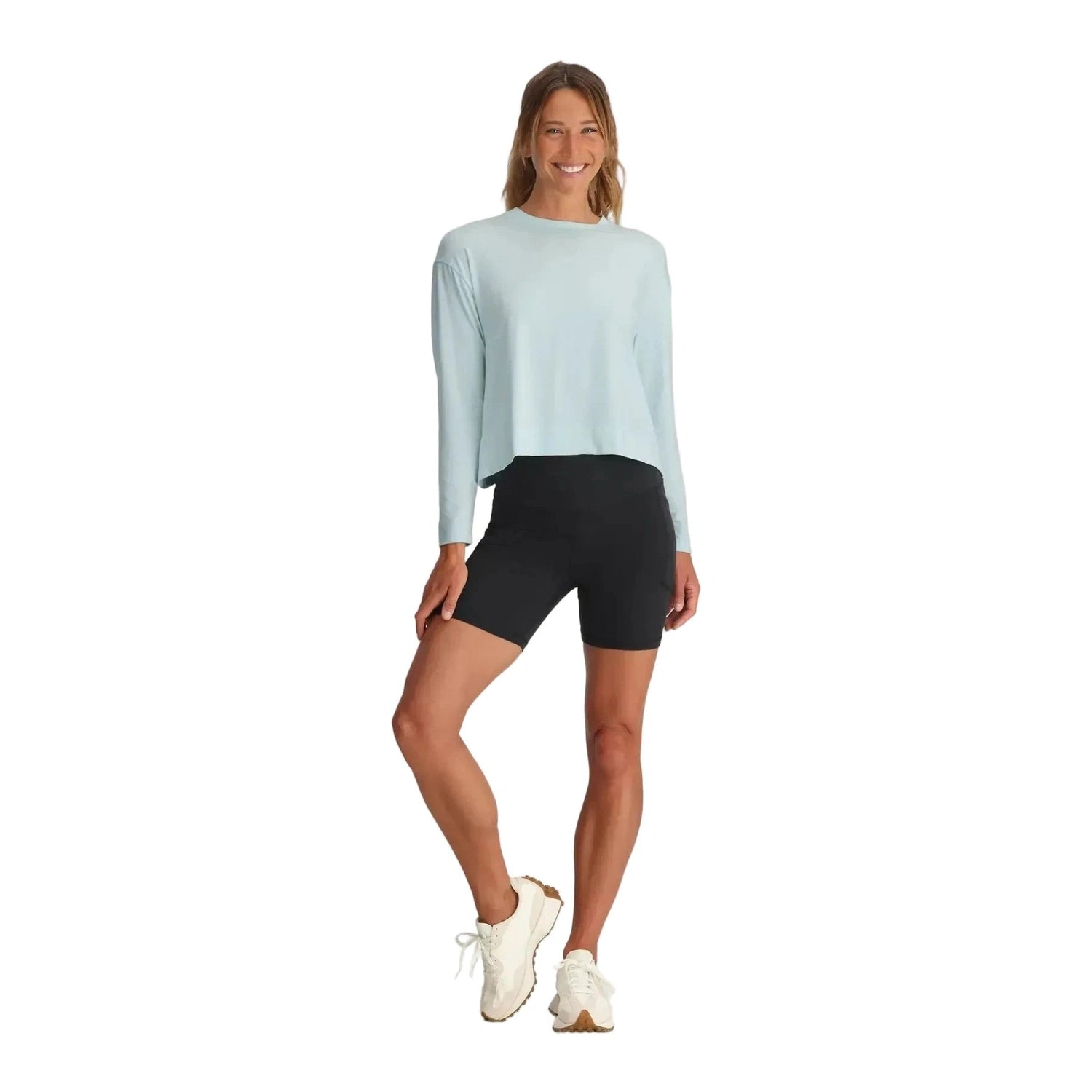 Women’s Bamboo Shade Crossover Long Sleeve Free Fly Apparel