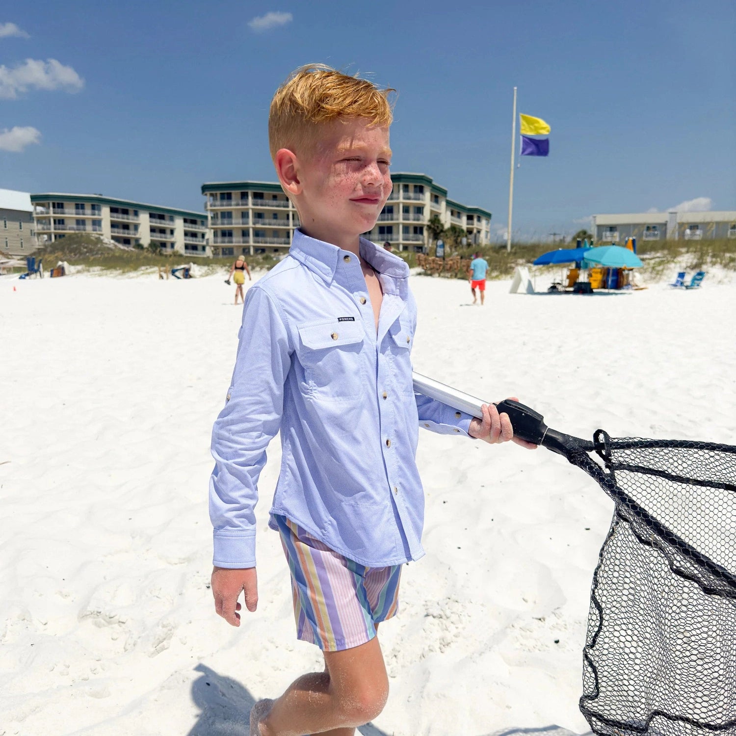 Kids Original Shirt Long Sleeve Poncho Outdoors