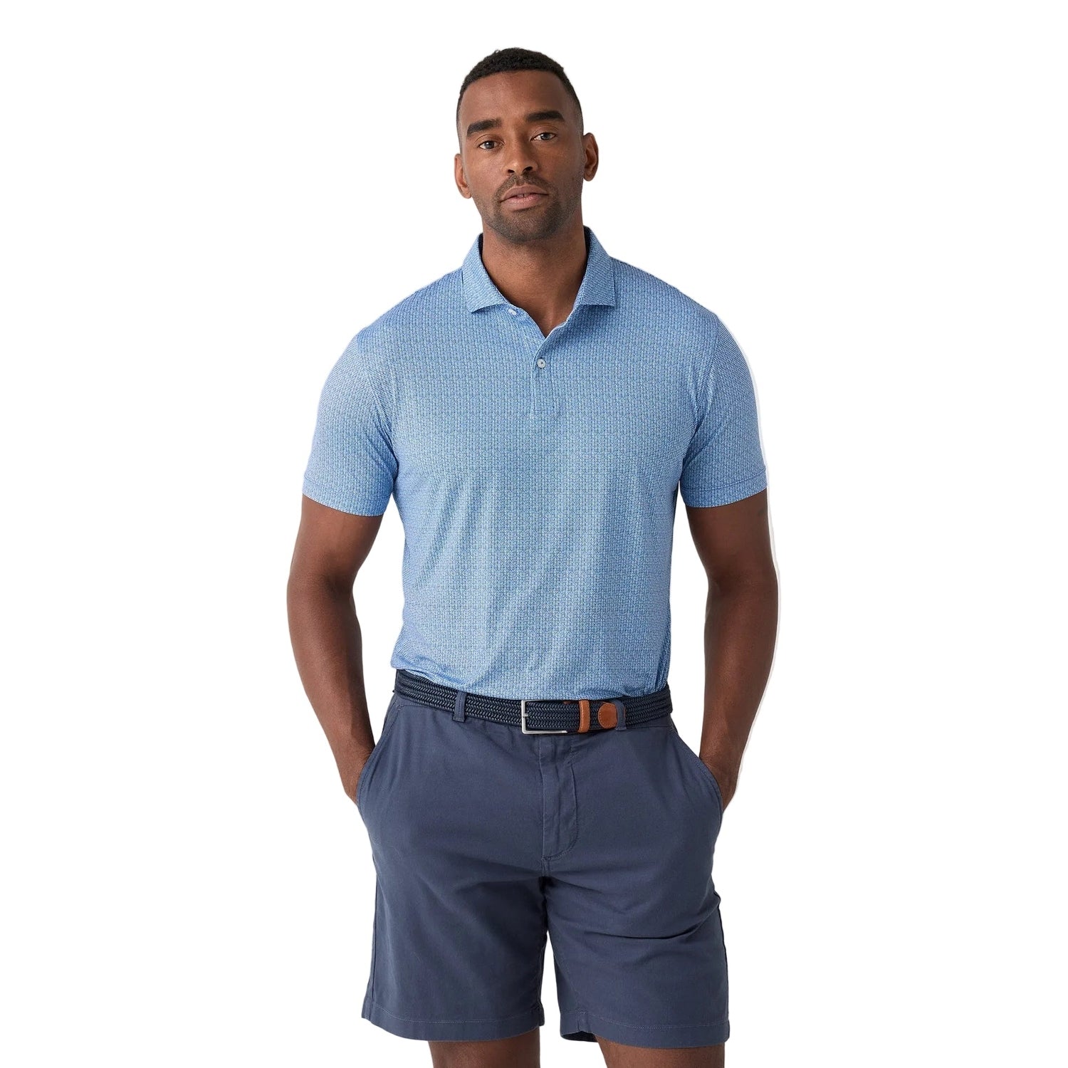 Men’s Fall Flower Featherweight Performance Polo johnnie-O