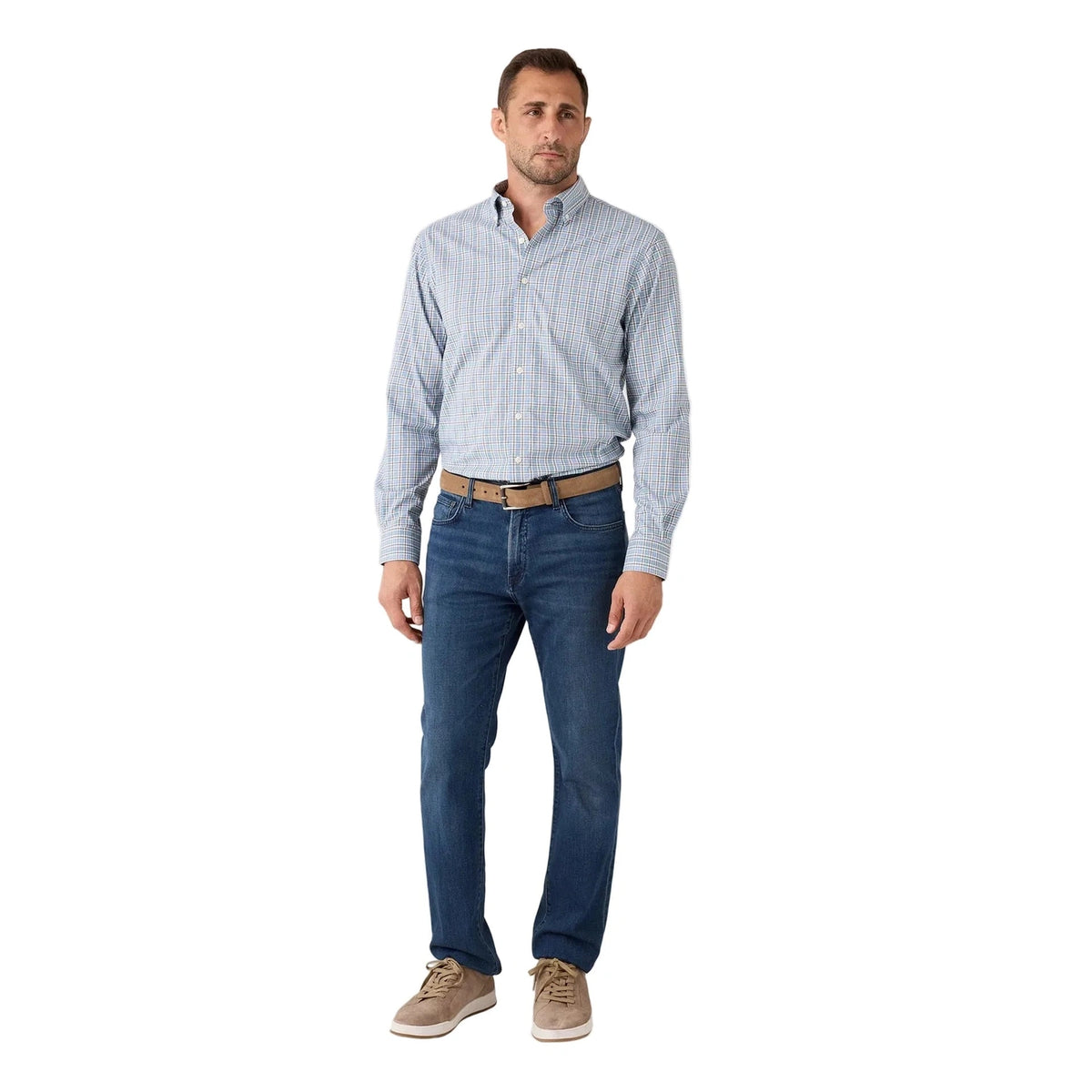 Men's Brunswick Pane Performance Button-Down Shirt