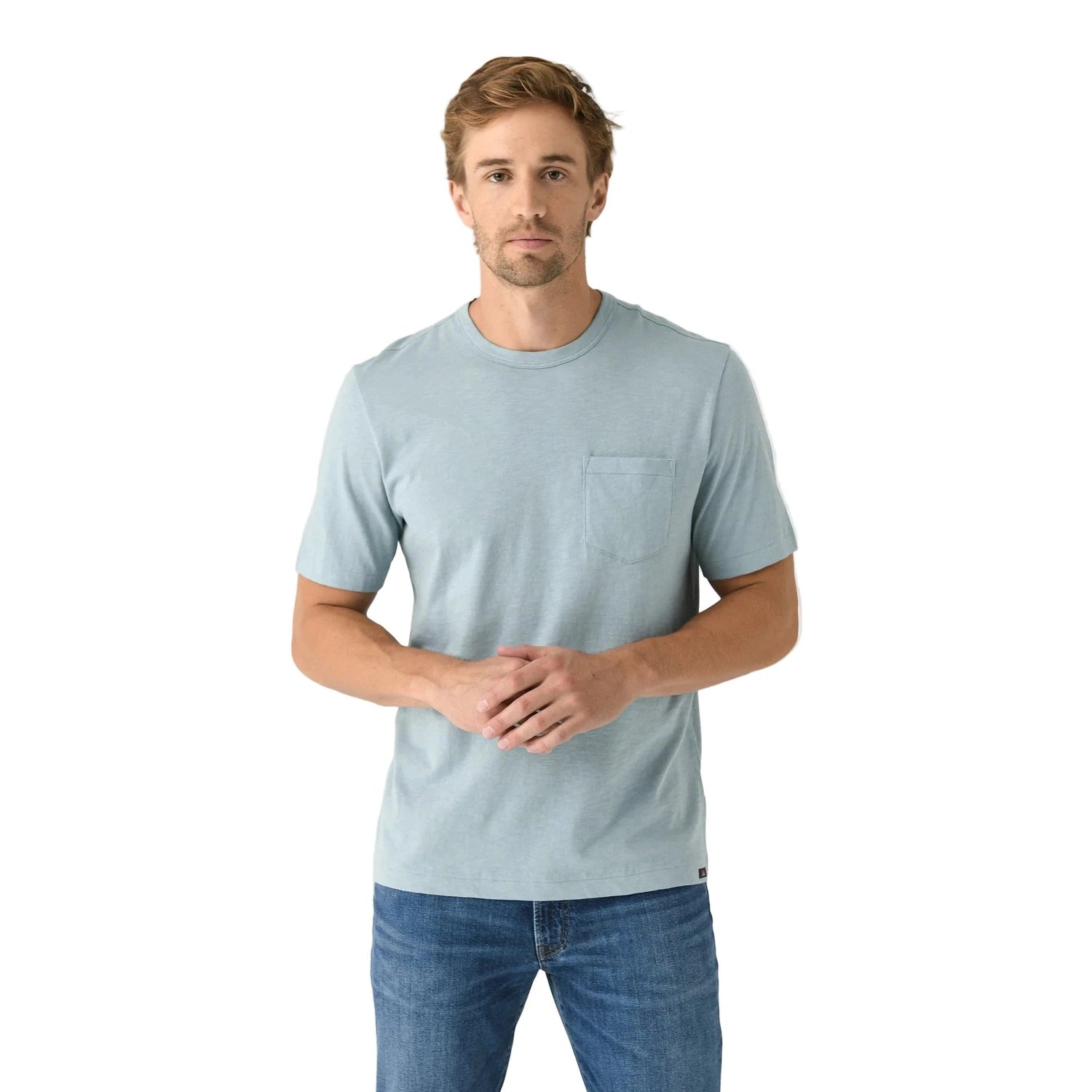 Men’s Sunwashed Pocket Tee Faherty - HLT HULL TEAL / S