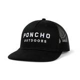 Poncho Hat Outdoors - THE MAN IN BLACK