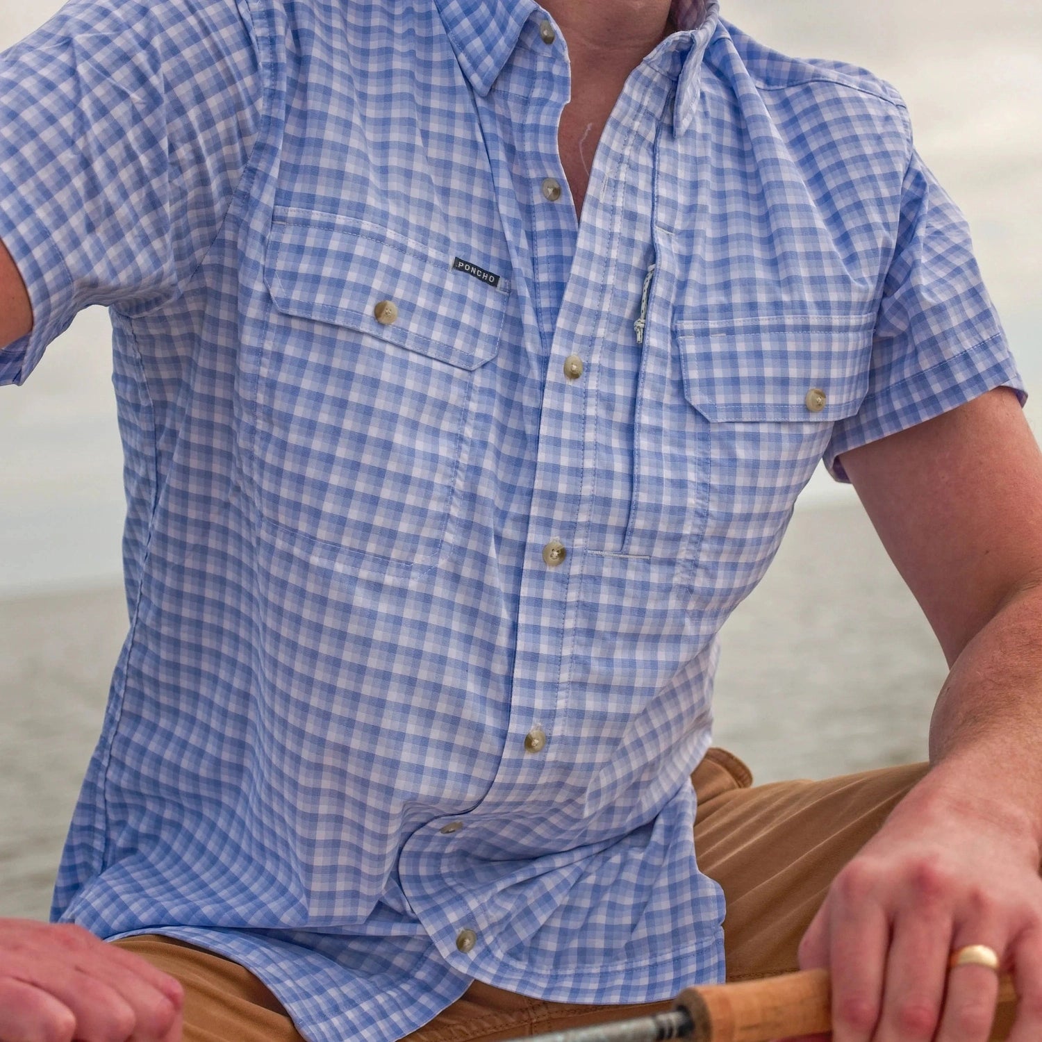 Men’s Original Short Sleeve Poncho Outdoors