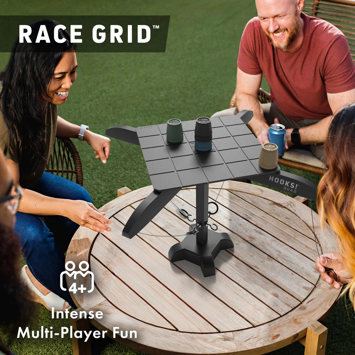 HOOKS! QUAD - 4-Player Ring Toss Game Craggy Games