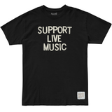 Support Live Music Tee RETRO BRAND - VBK VINTAGE BLACK / XS