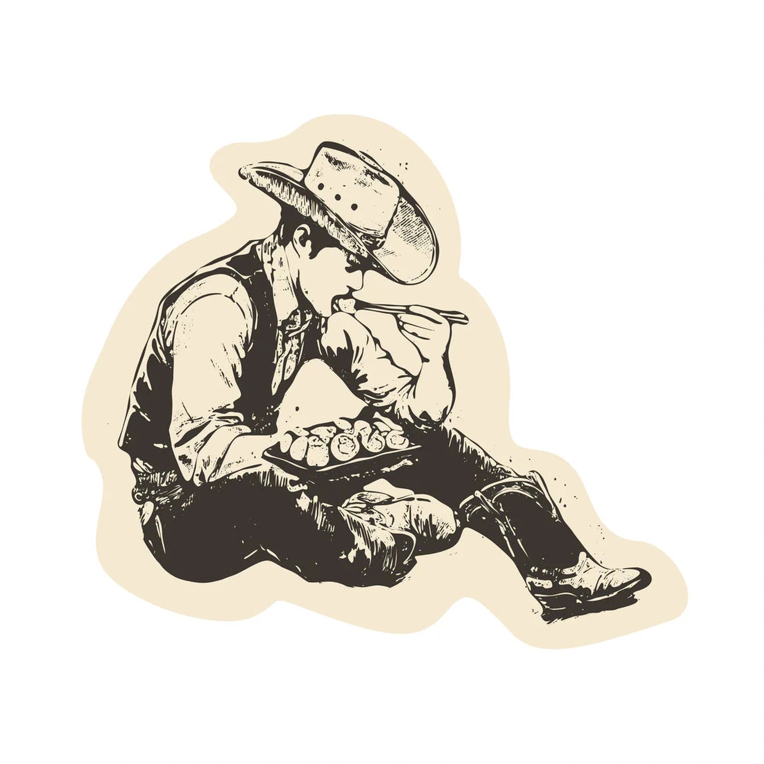 So Far West Sticker Sendero Provisions Co. - CREAM / OS