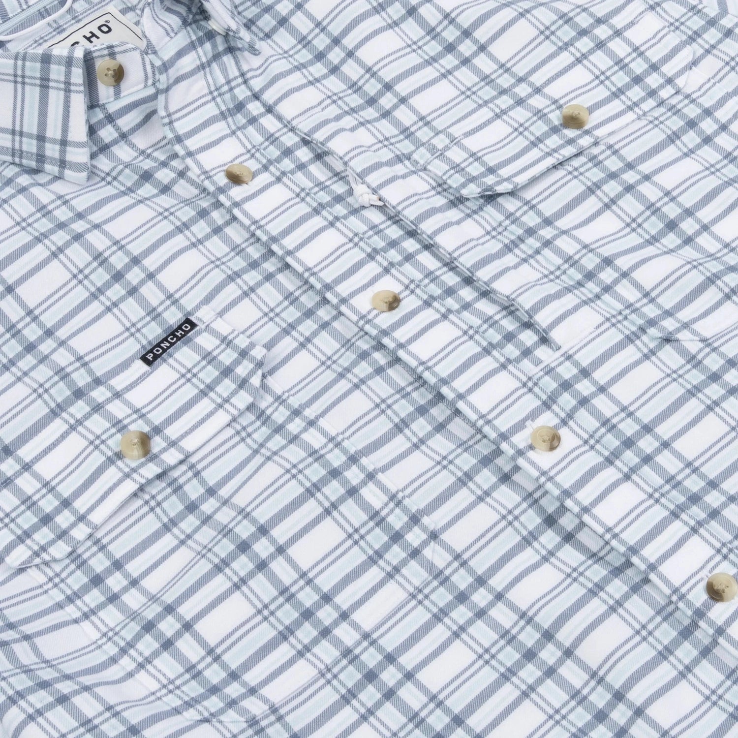Men’s Original Flannel Long Sleeve Poncho Outdoors
