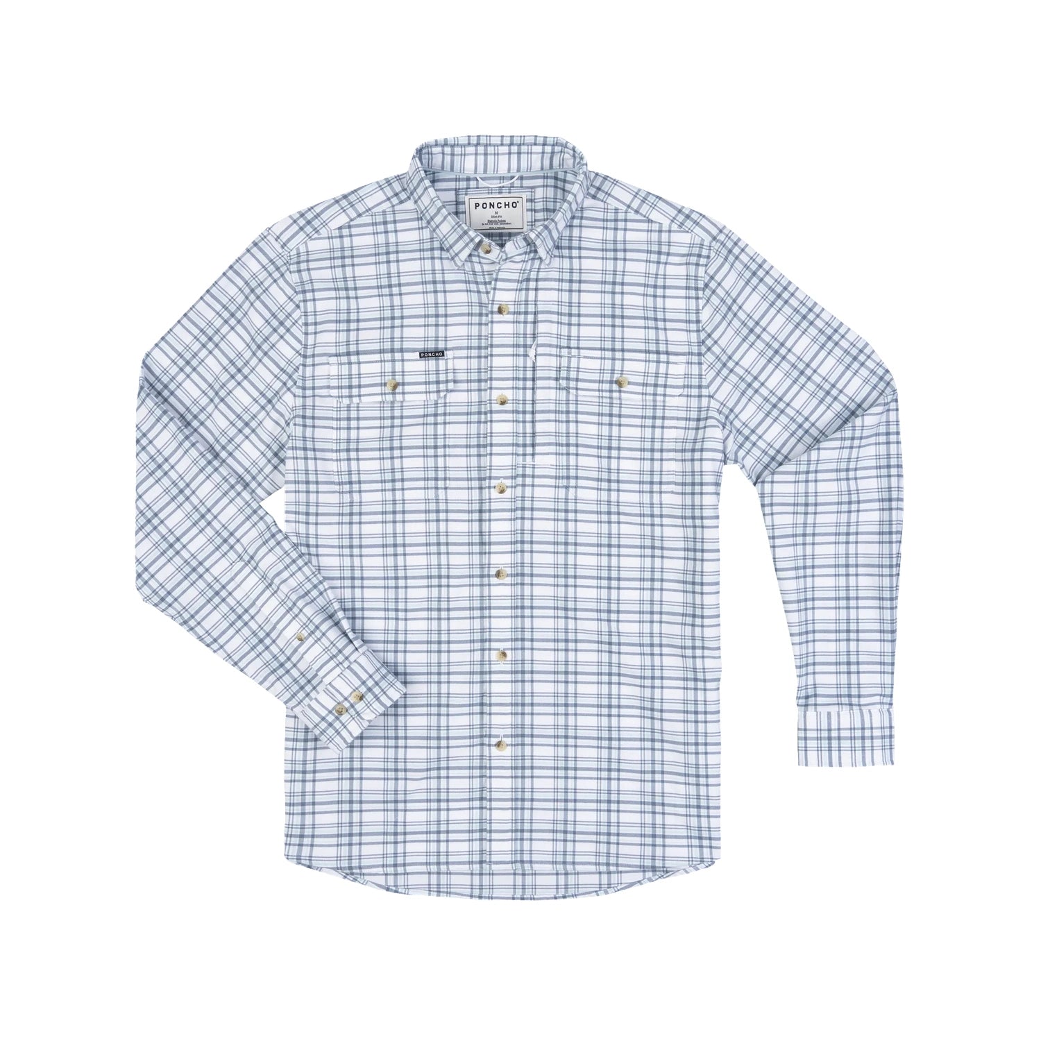Men’s Original Flannel Long Sleeve Poncho Outdoors