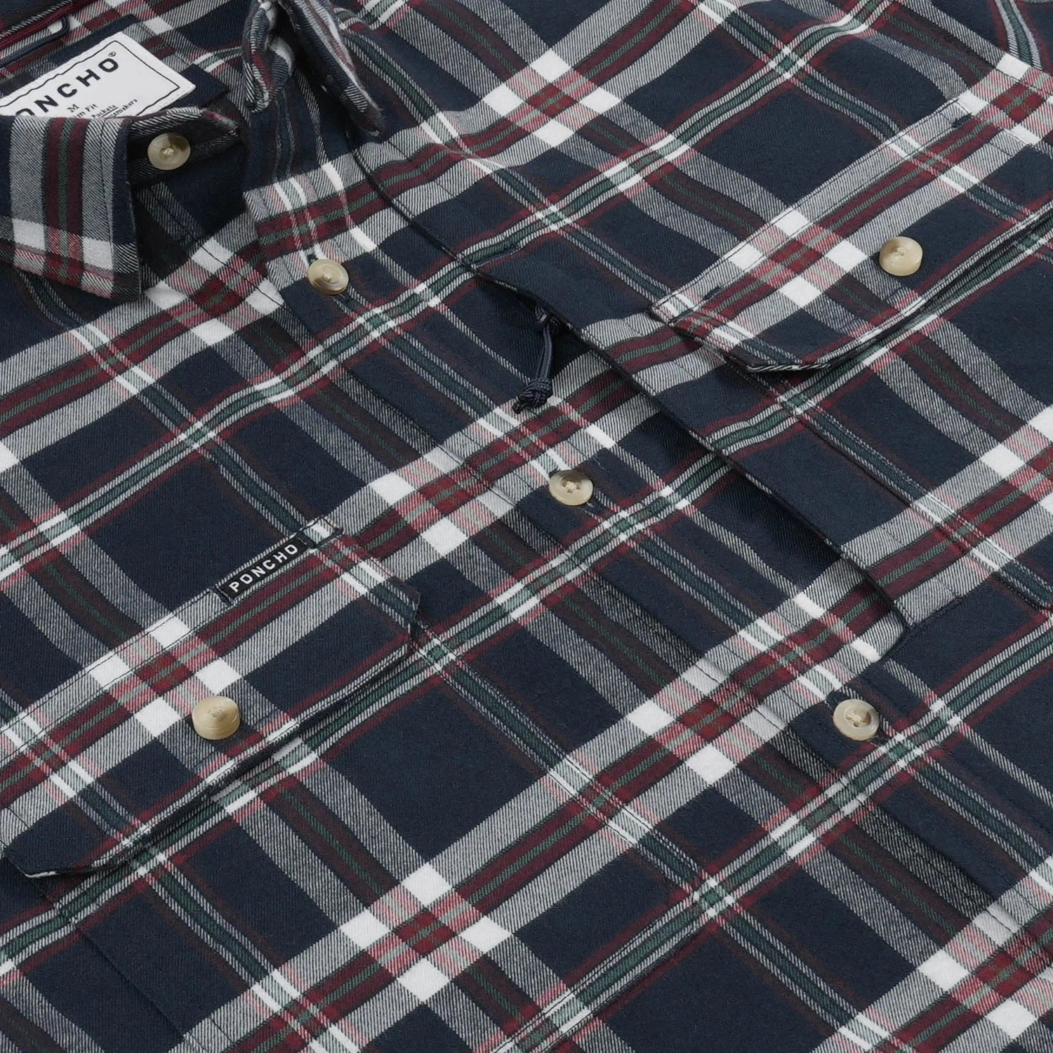 Men’s Original Flannel Long Sleeve Poncho Outdoors