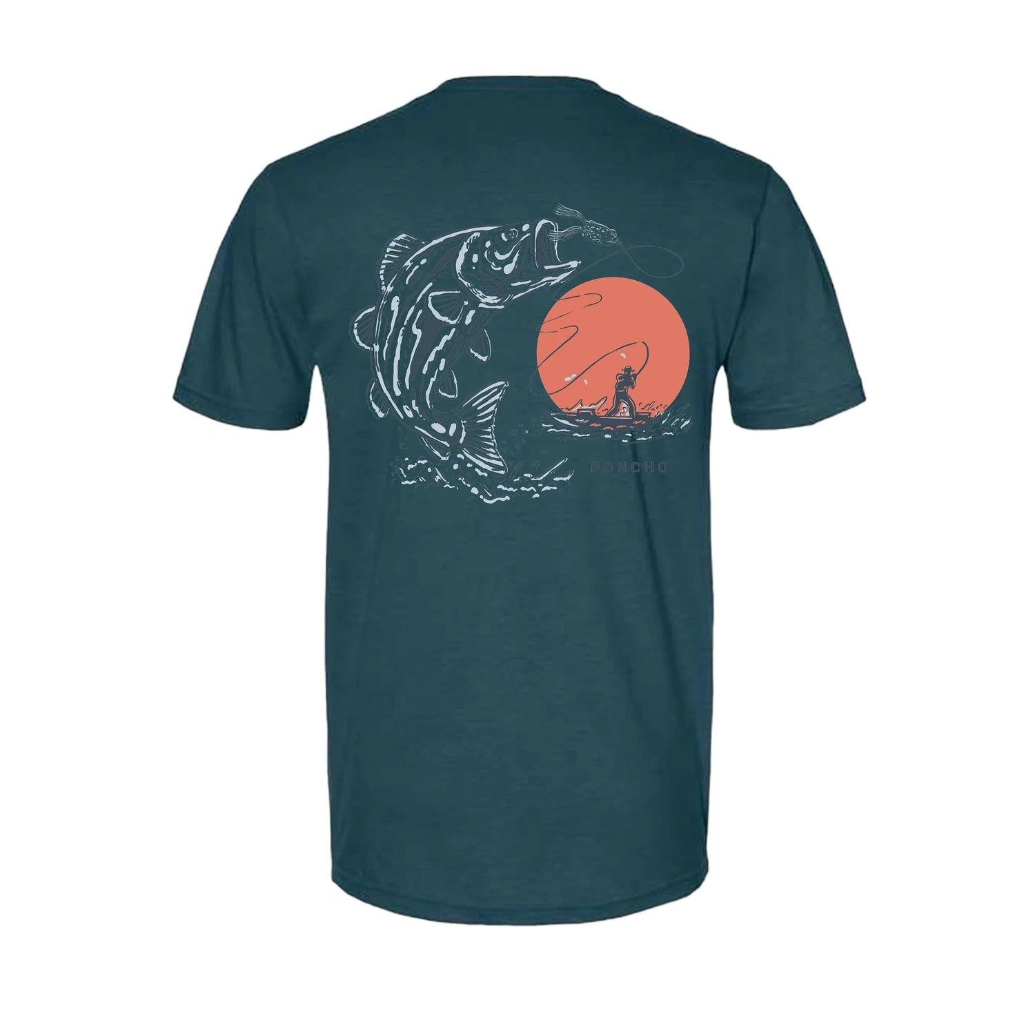 Men’s T-Shirt Poncho Outdoors - THE TOPWATER|BLUE / S
