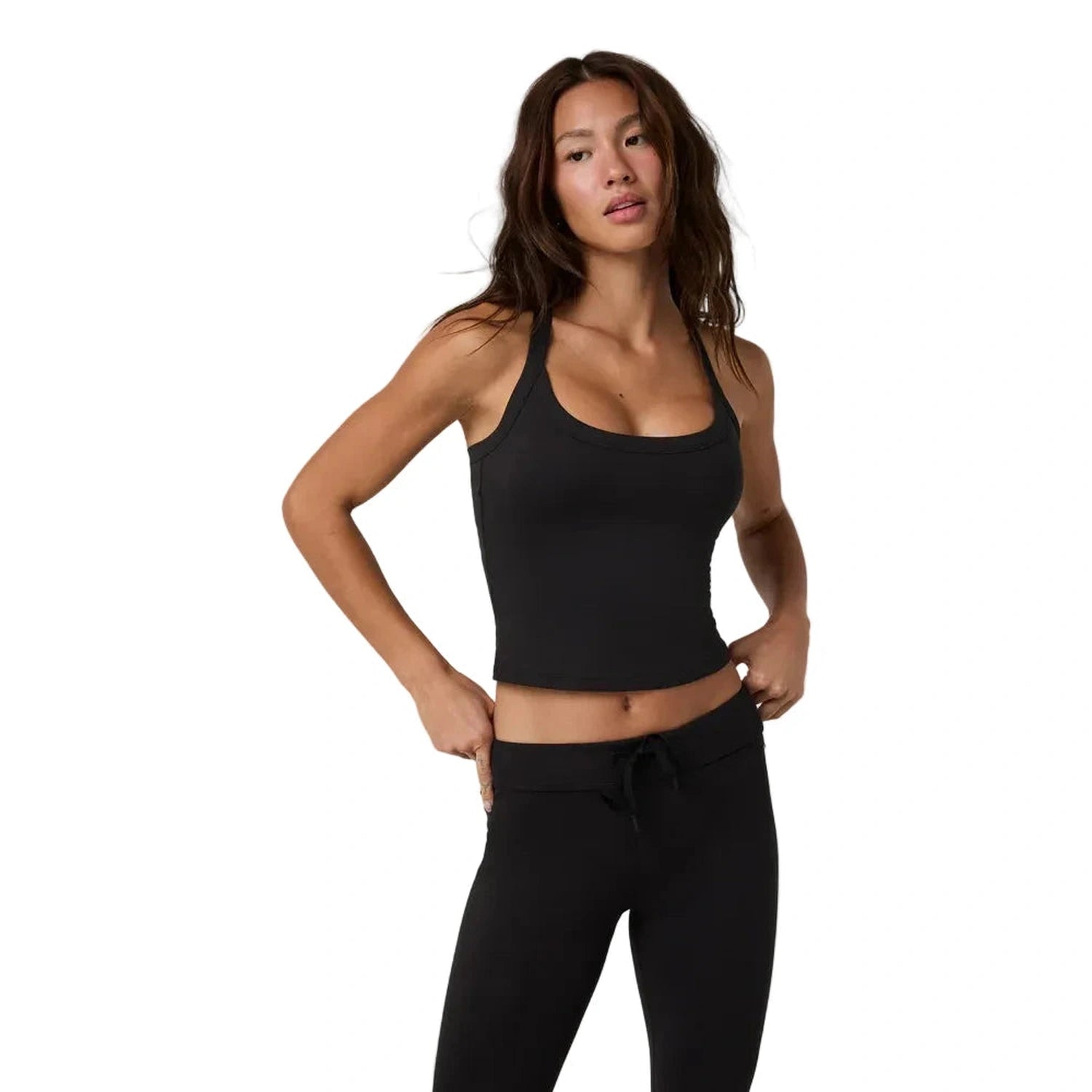 Women’s Halo Cross Back Tank Vuori - SBK SOLID BLACK / XS