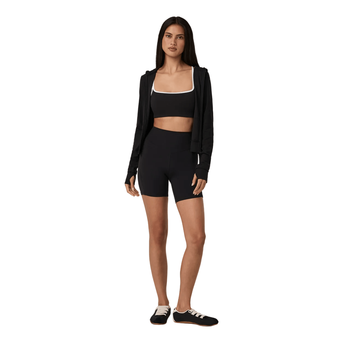 Women’s Vuori AllTheFeels™ Mini Full Zip Hoodie - BLK BLACK