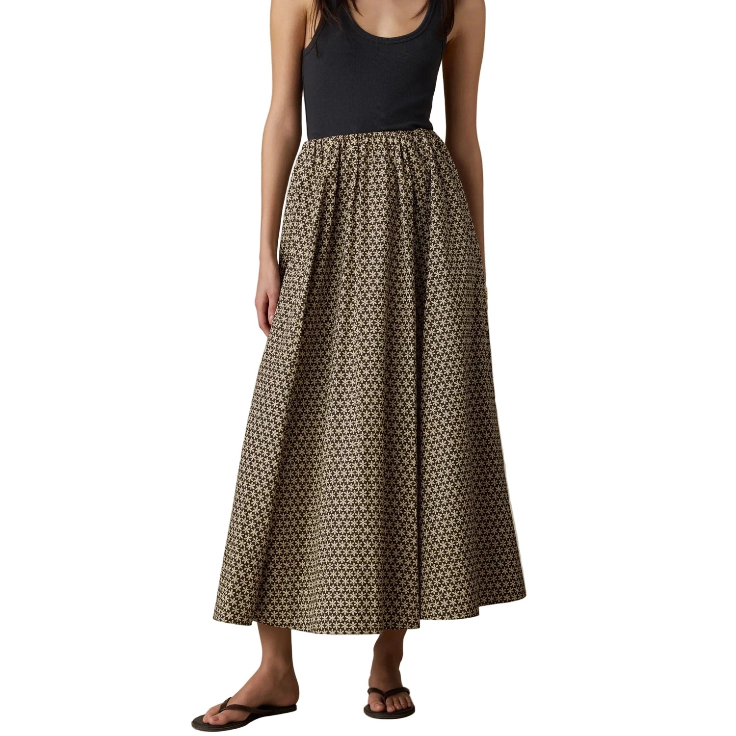 Women’s Coastal Poplin Nera Skirt Faherty - XBF BLOOM TRAIL