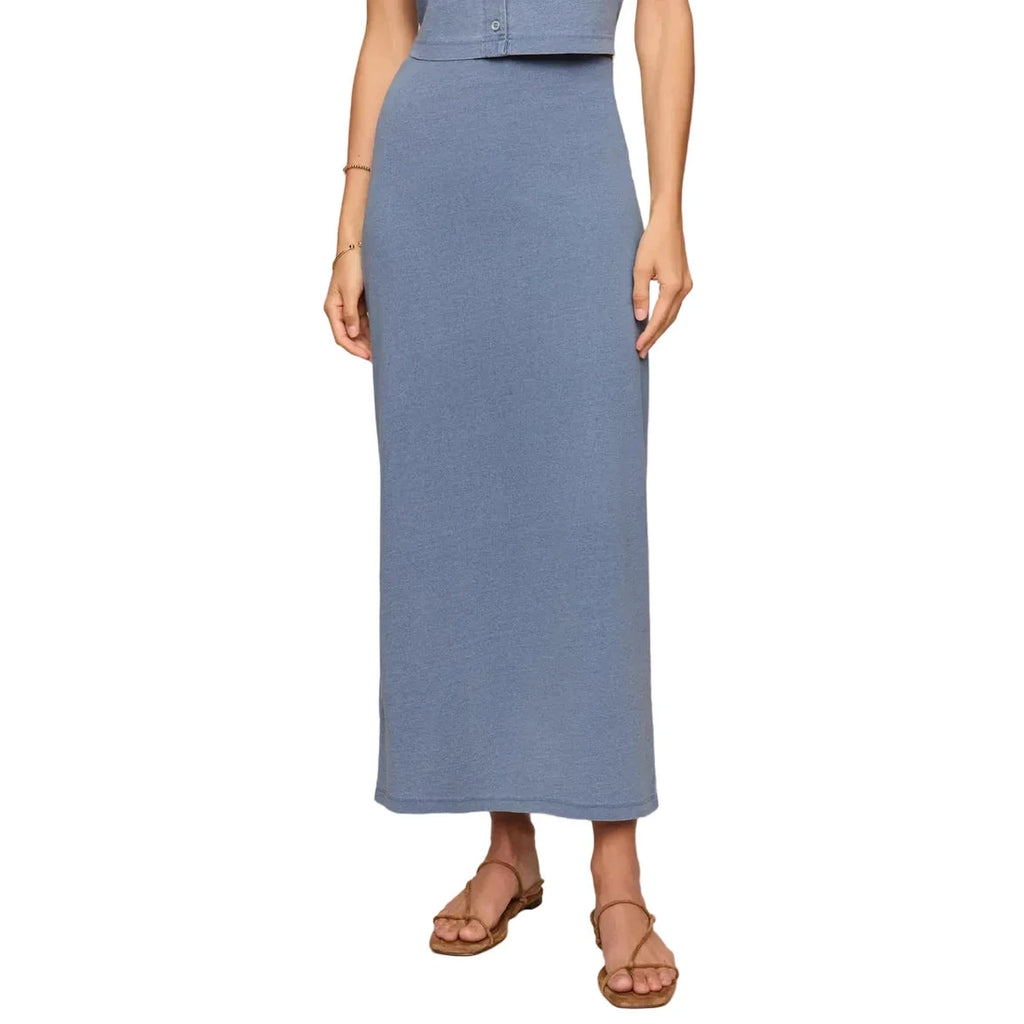Women’s Gail Jersey Denim Midi Skirt Z Supply - SRI