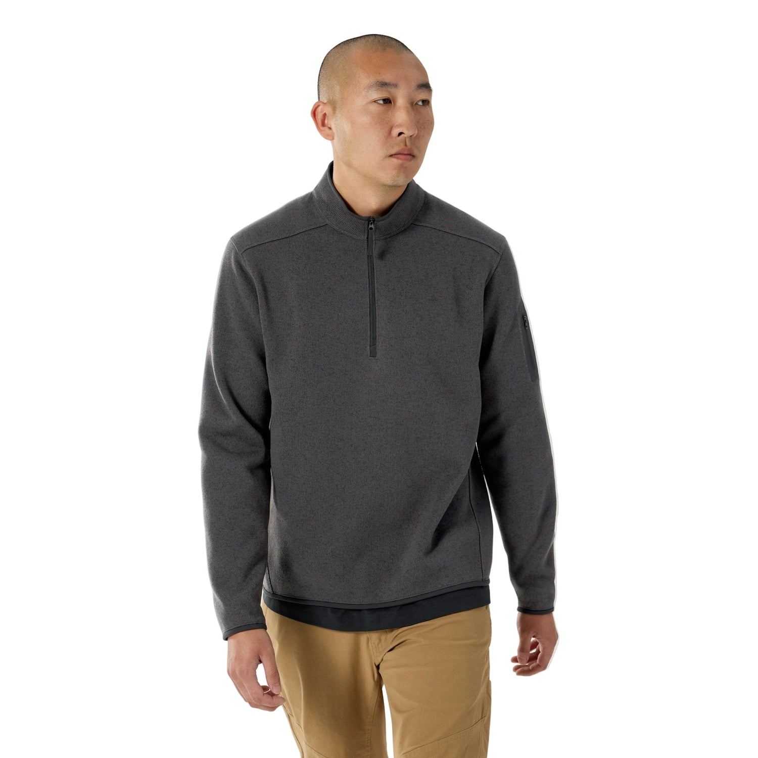 Men’s Covert 1/2 Zip Neck Arc’teryx - BLACK HEATHER II / S