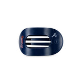 Flat Round Clip Teleties - ATLANTA BRAVES / LARGE