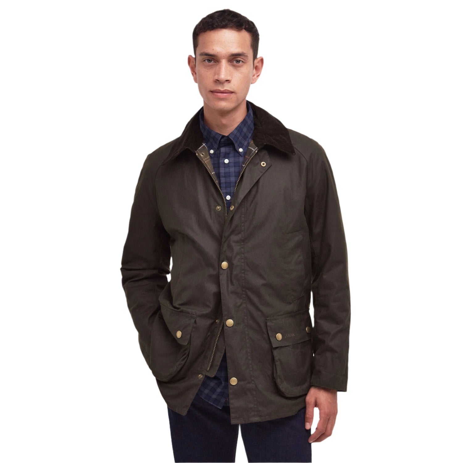Men’s Ashby Wax Jacket Barbour - OLIVE / UK XXL|US XXL