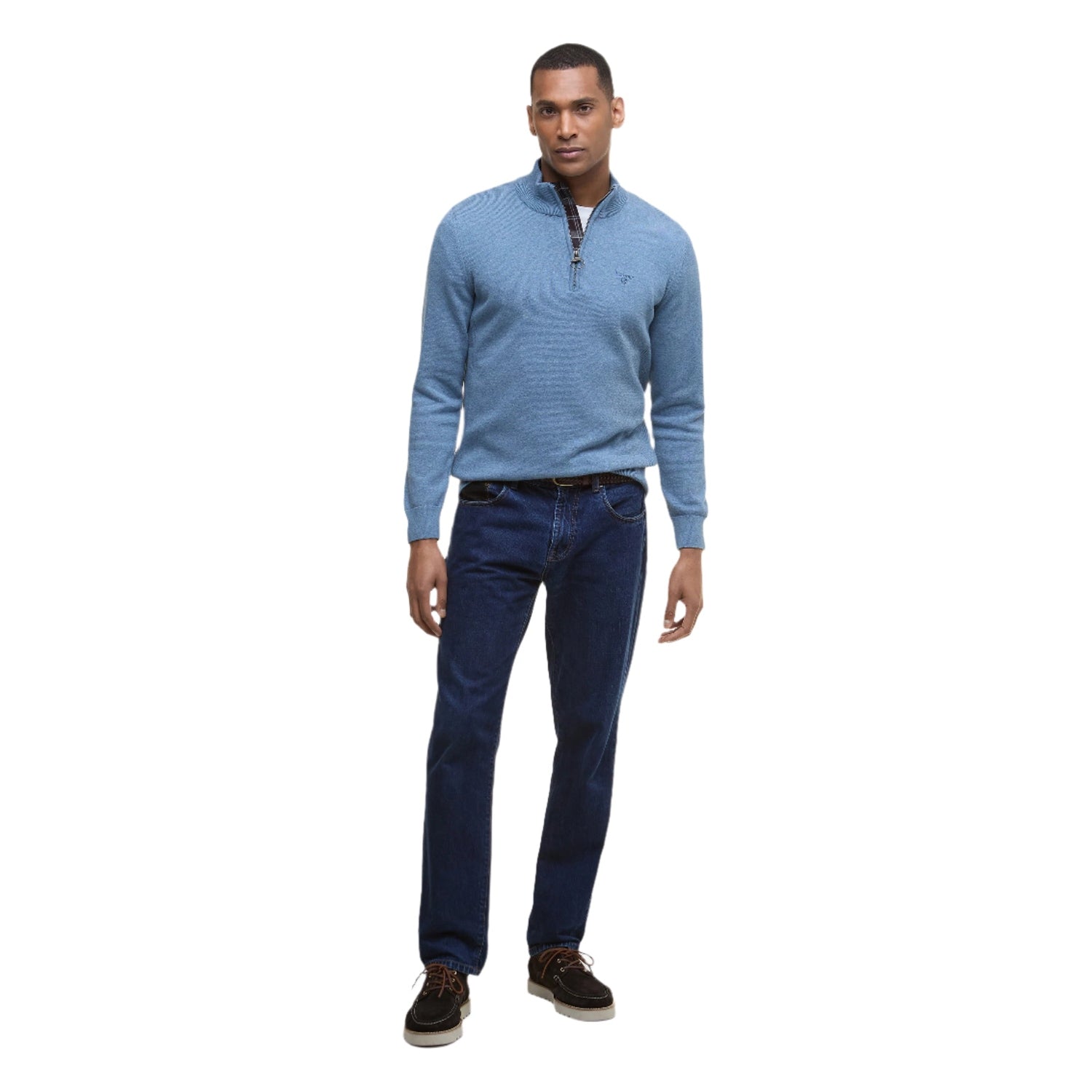 Men’s Cotton Half Zip Knitted Jumper Barbour