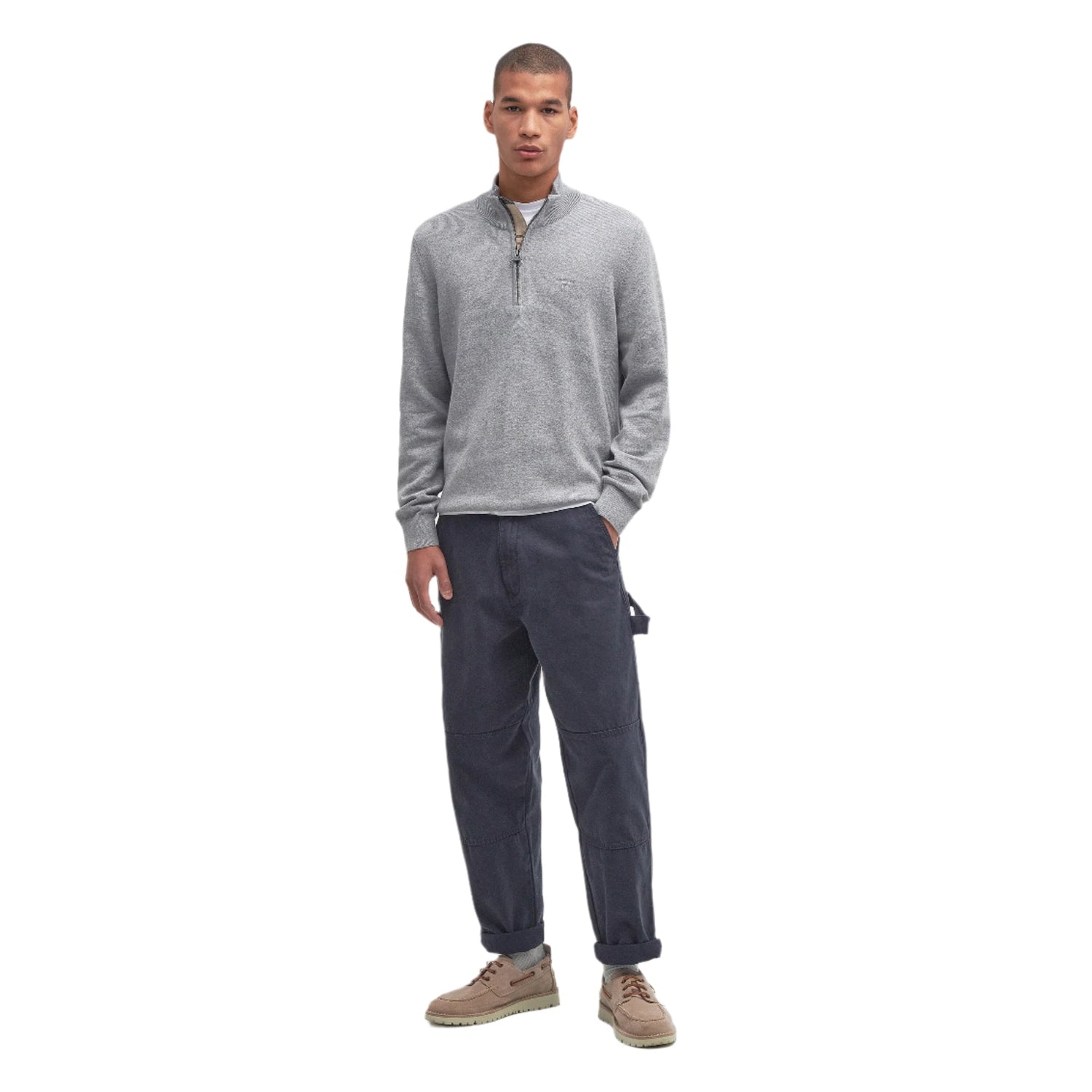 Men’s Cotton Half Zip Knitted Jumper Barbour