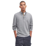 Men’s Cotton Half Zip Knitted Jumper Barbour - GREY MARL