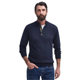 Men’s Cotton Half Zip Knitted Jumper Barbour - NAVY / UK