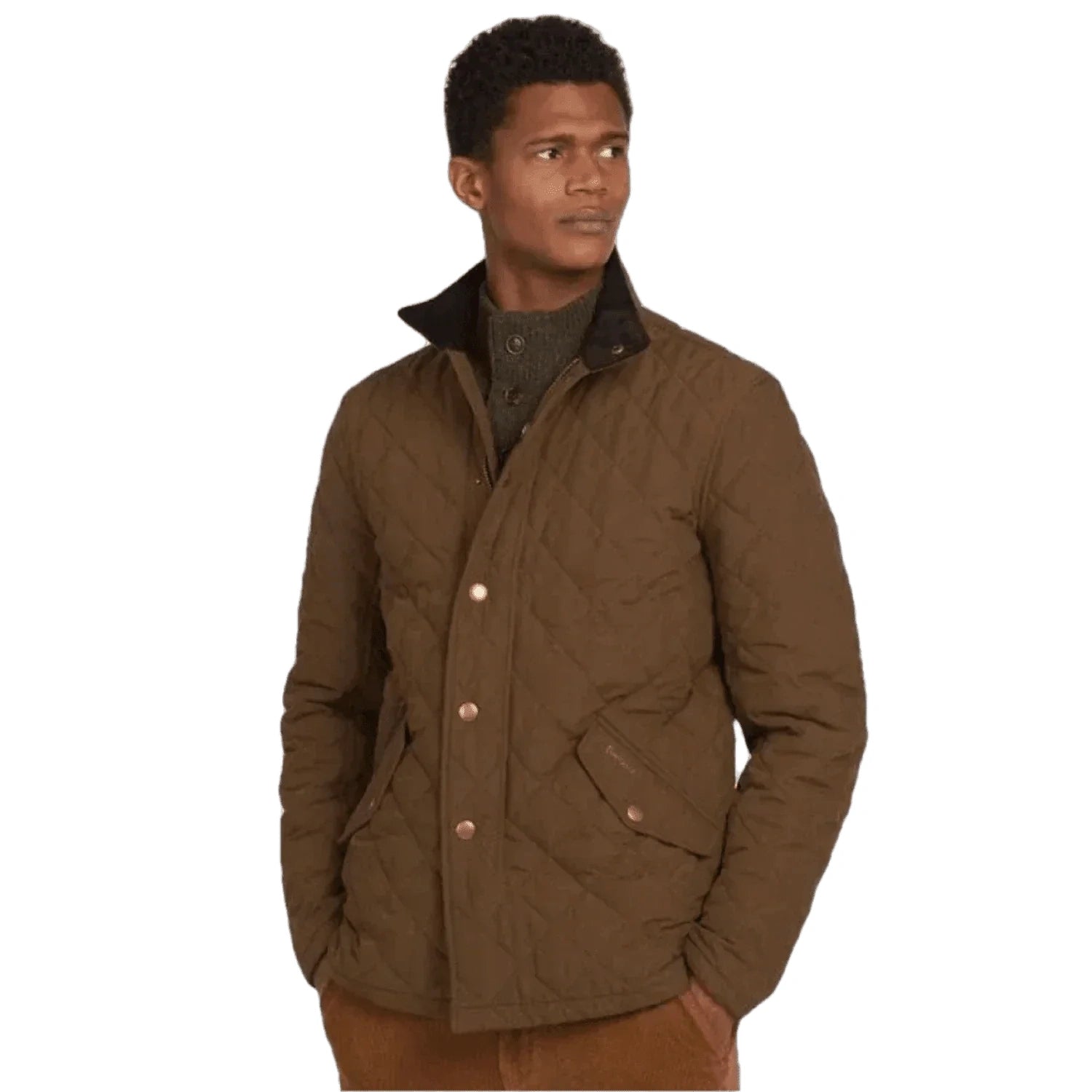 Men’s Shoveler Quilted Jacket Barbour - DARK SAND / UK S|US